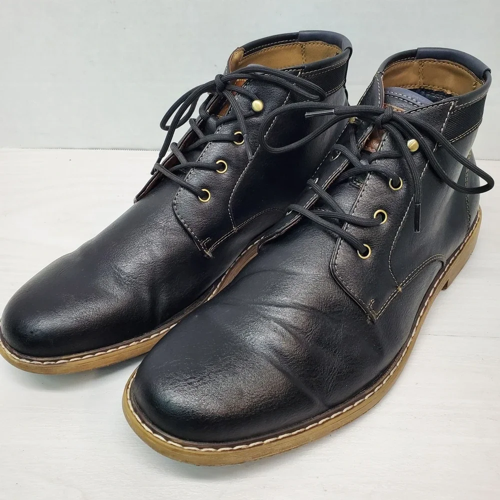 Hawker Rye Mens Black Lace Up Chukka Desert Boots Size 9 Urban Gorpcore Rugged